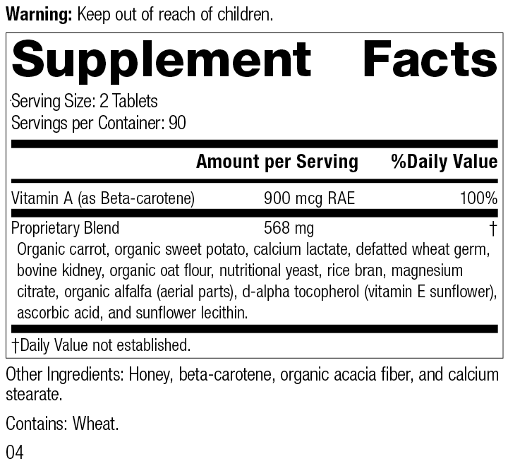 Cataplex® A Supplement Facts
