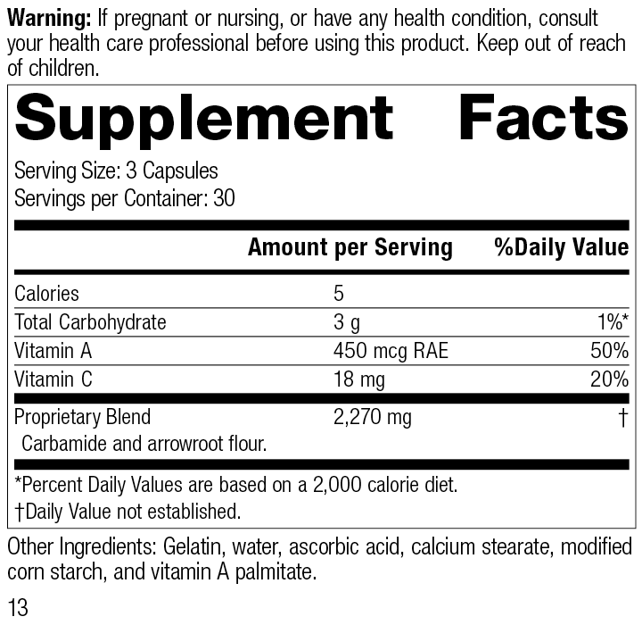 A-C Carbamide® Supplement Facts