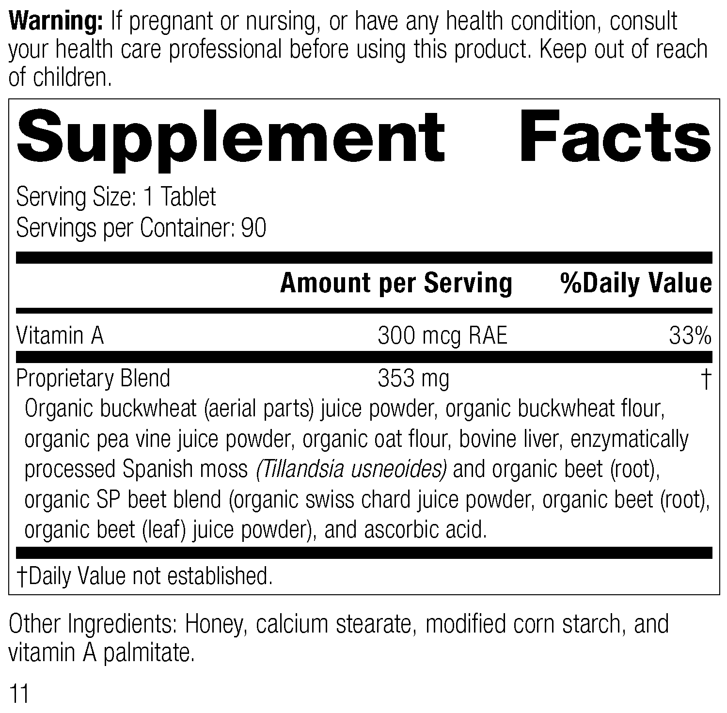 Arginex® Supplement Facts