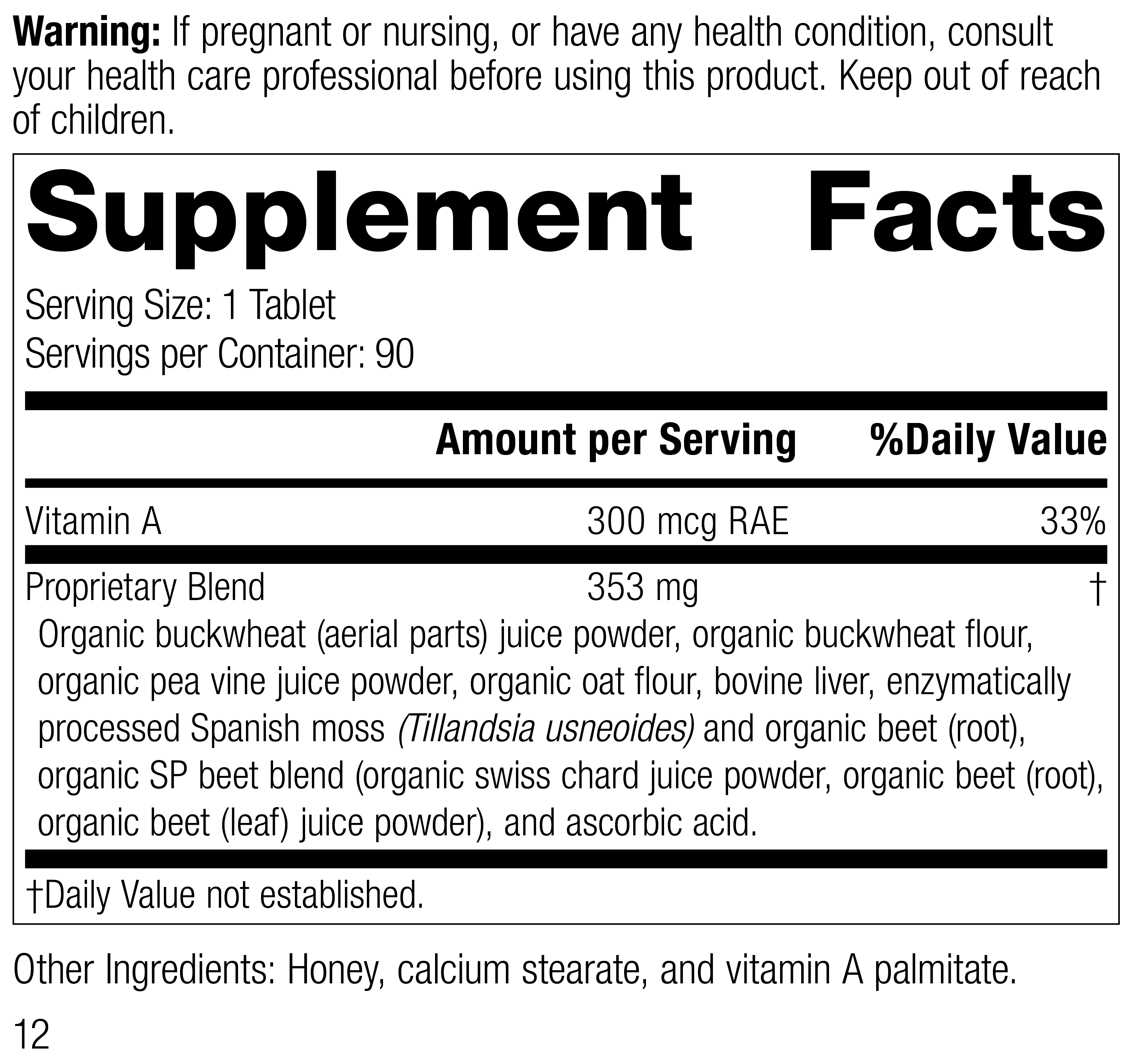 Arginex® Supplement Facts