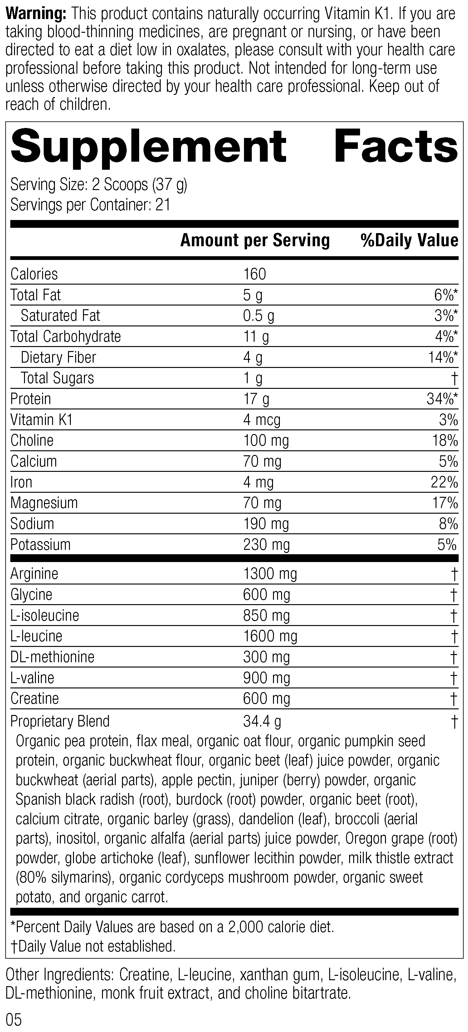 SP Detox Balance™, 28-Day Program Kit Supplement Facts