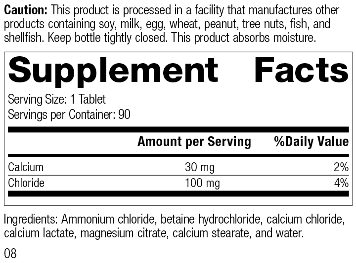 Cal-Amo® Supplement Facts