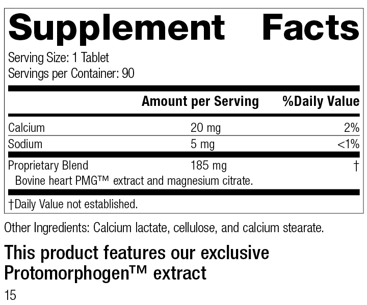 Cardiotrophin PMG® Supplement Facts