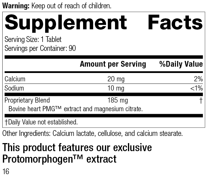 Cardiotrophin PMG® Supplement Facts