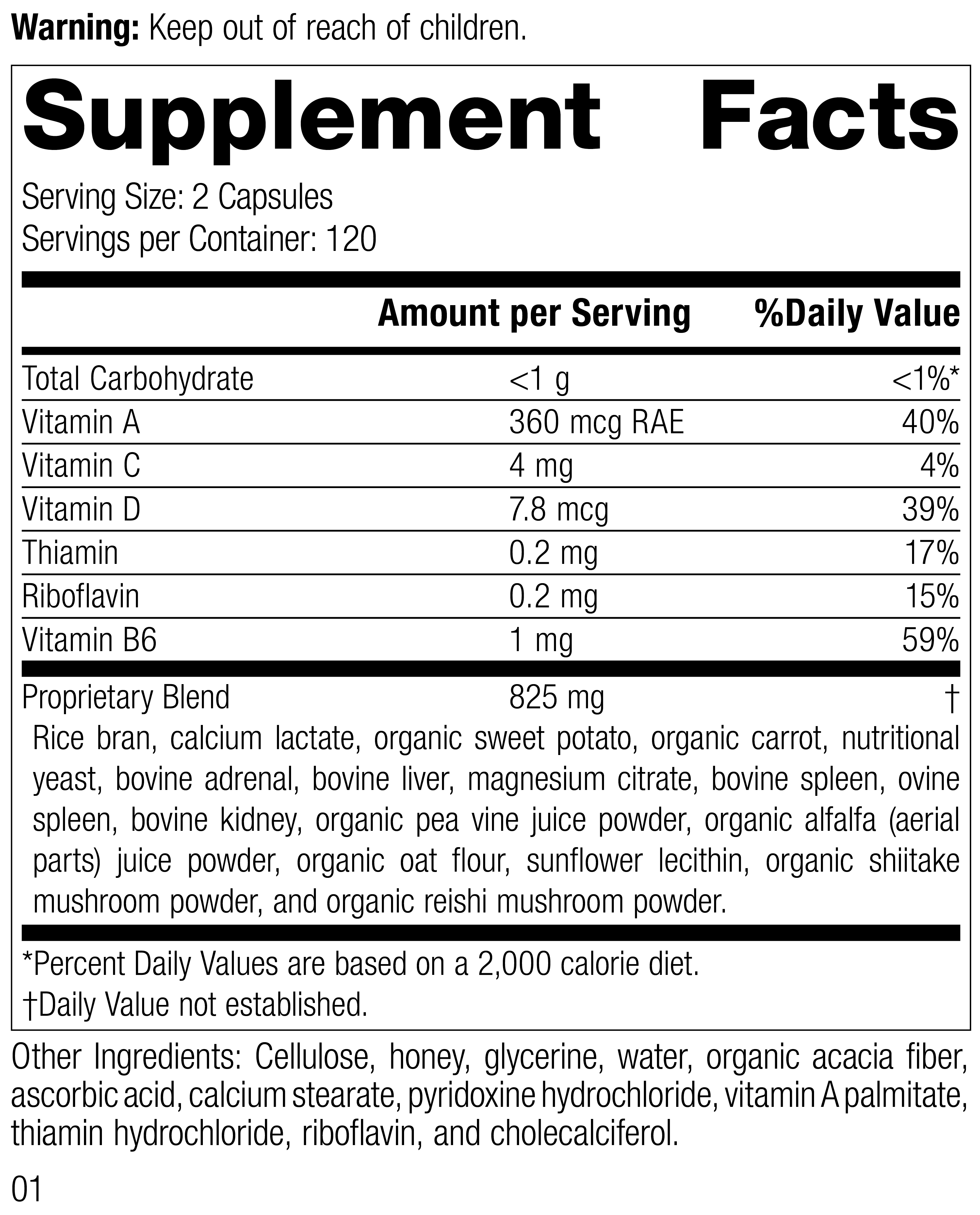 Catalyn® GF Supplement Facts