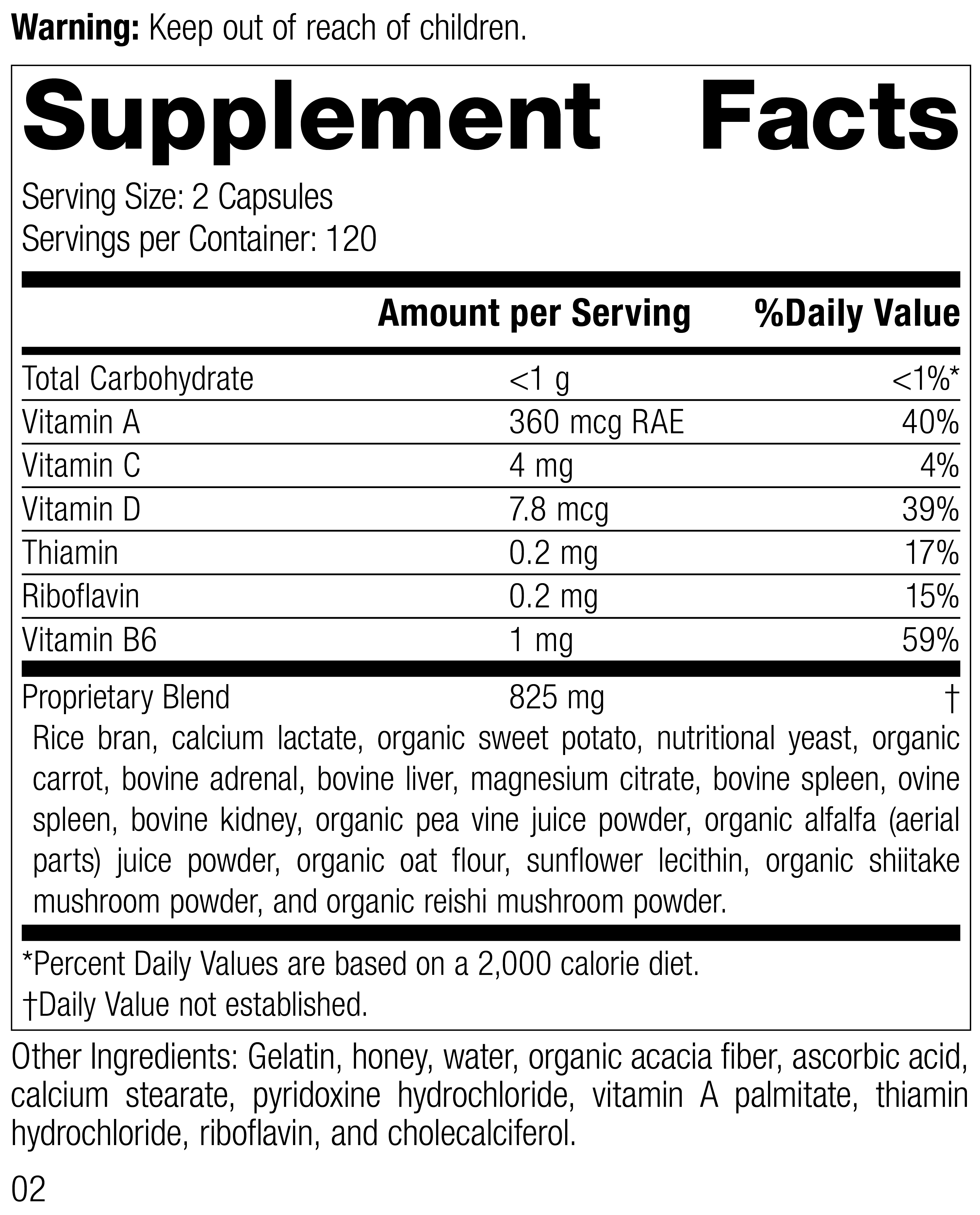 Catalyn® GF Supplement Facts