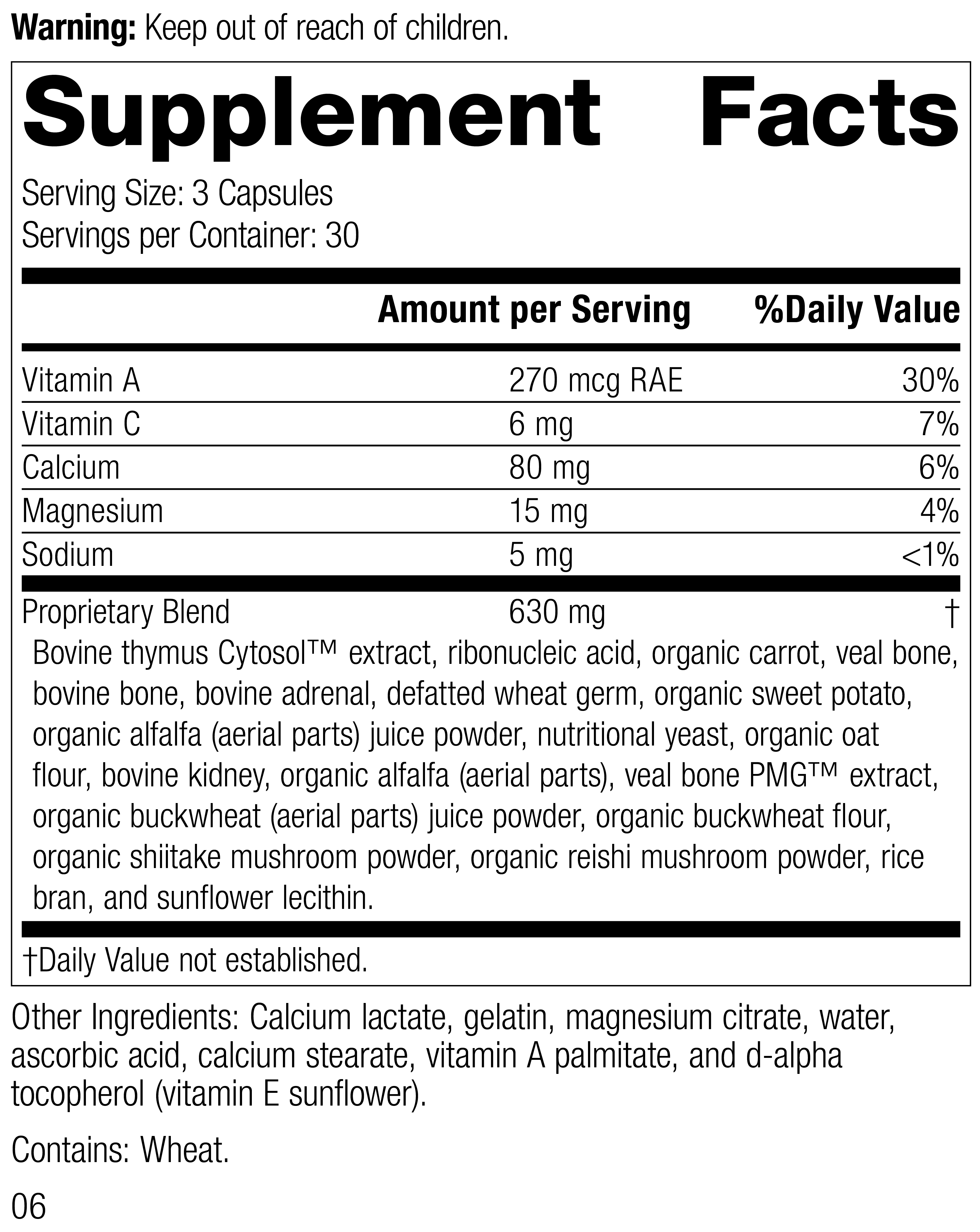 Congaplex® Supplement Facts