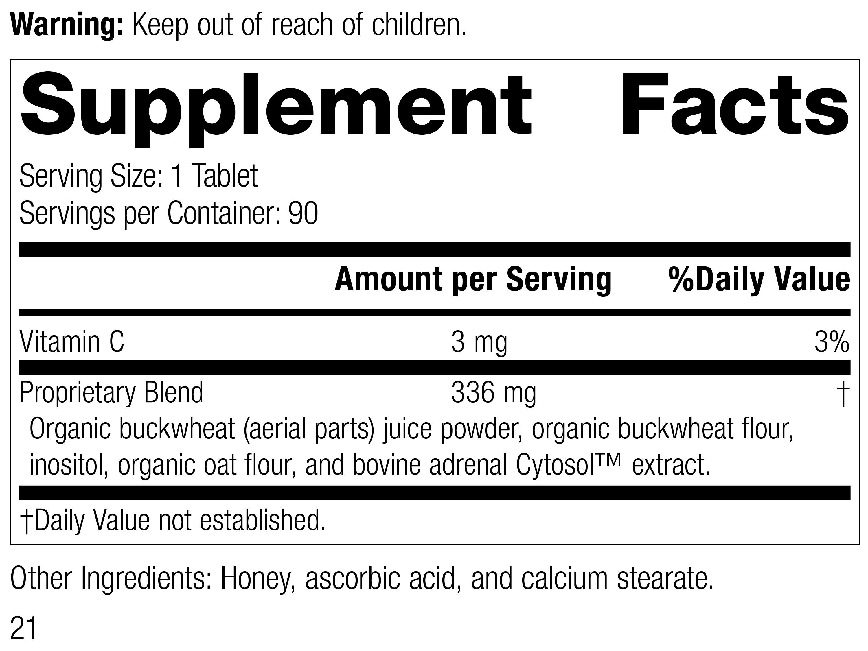 Cyruta® Supplement Facts