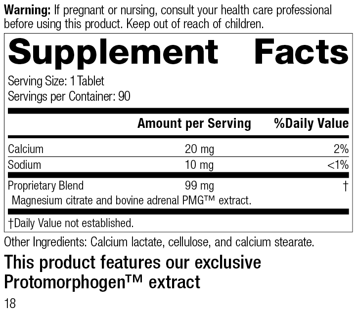 Drenatrophin PMG® Supplement Facts