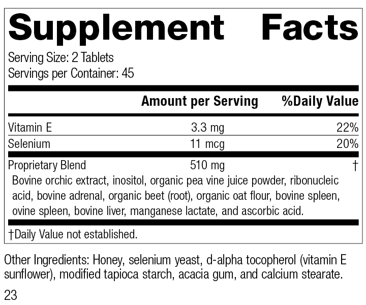 Cataplex® E Supplement Facts