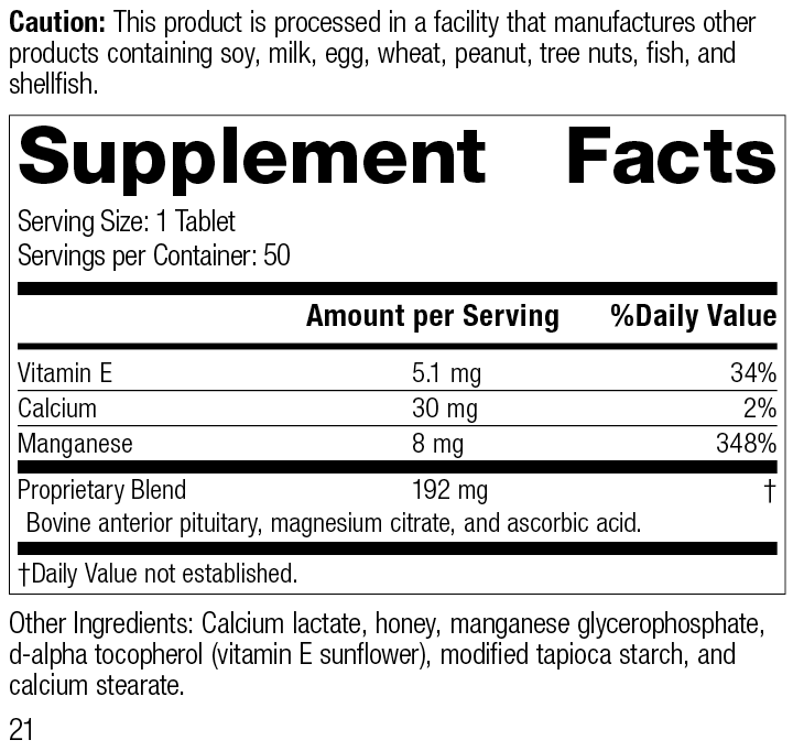 E-Manganese™ Supplement Facts