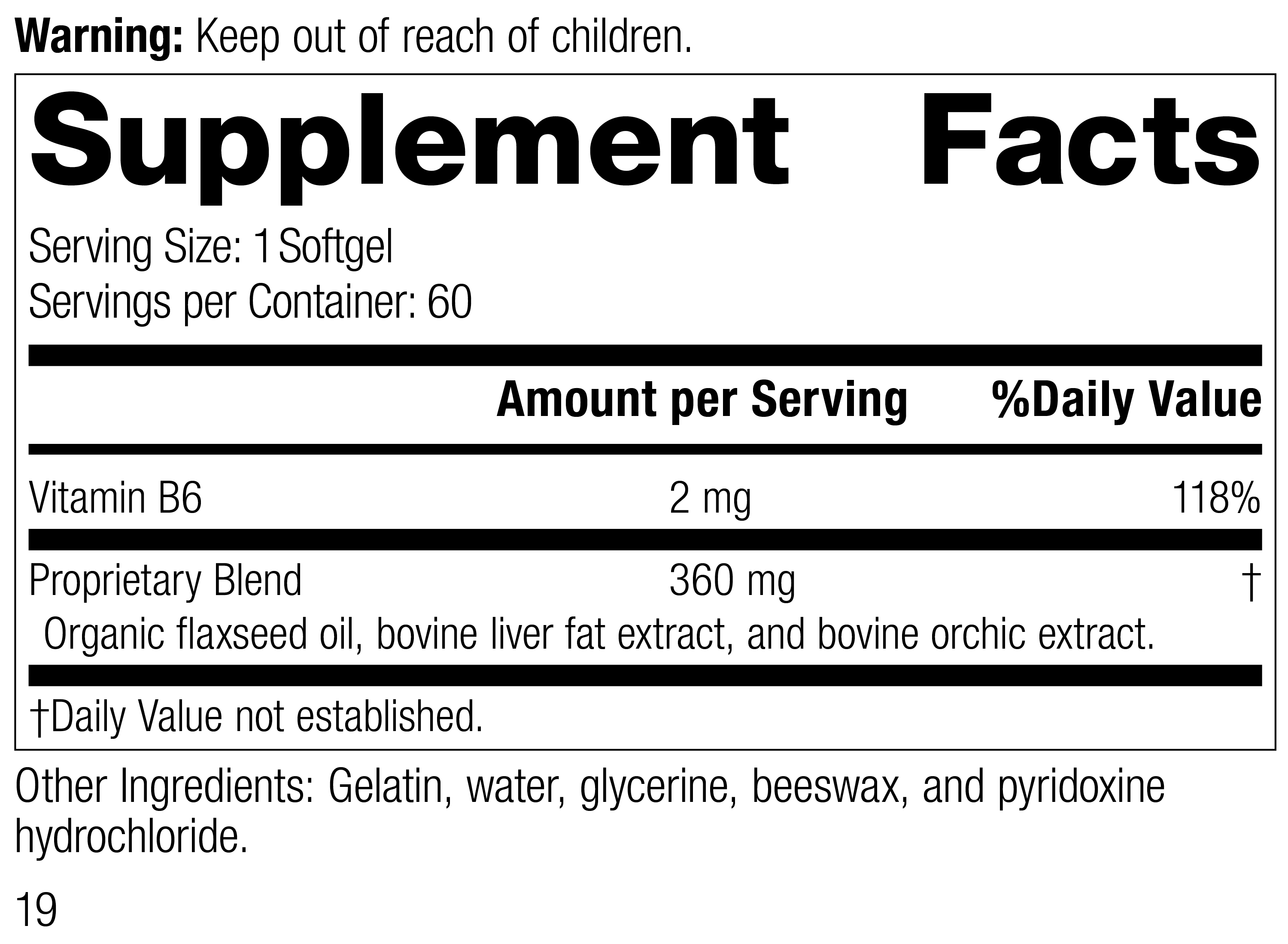 Flax Oil Plus™ Supplement Facts