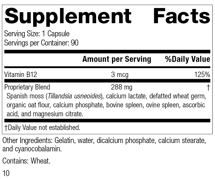 For-Til B12® Supplement Facts