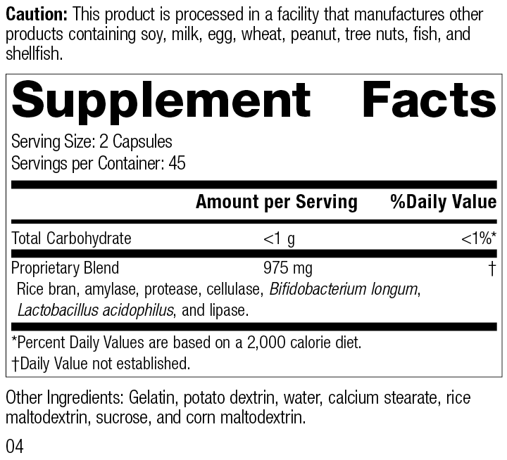Lact-Enz® Supplement Facts