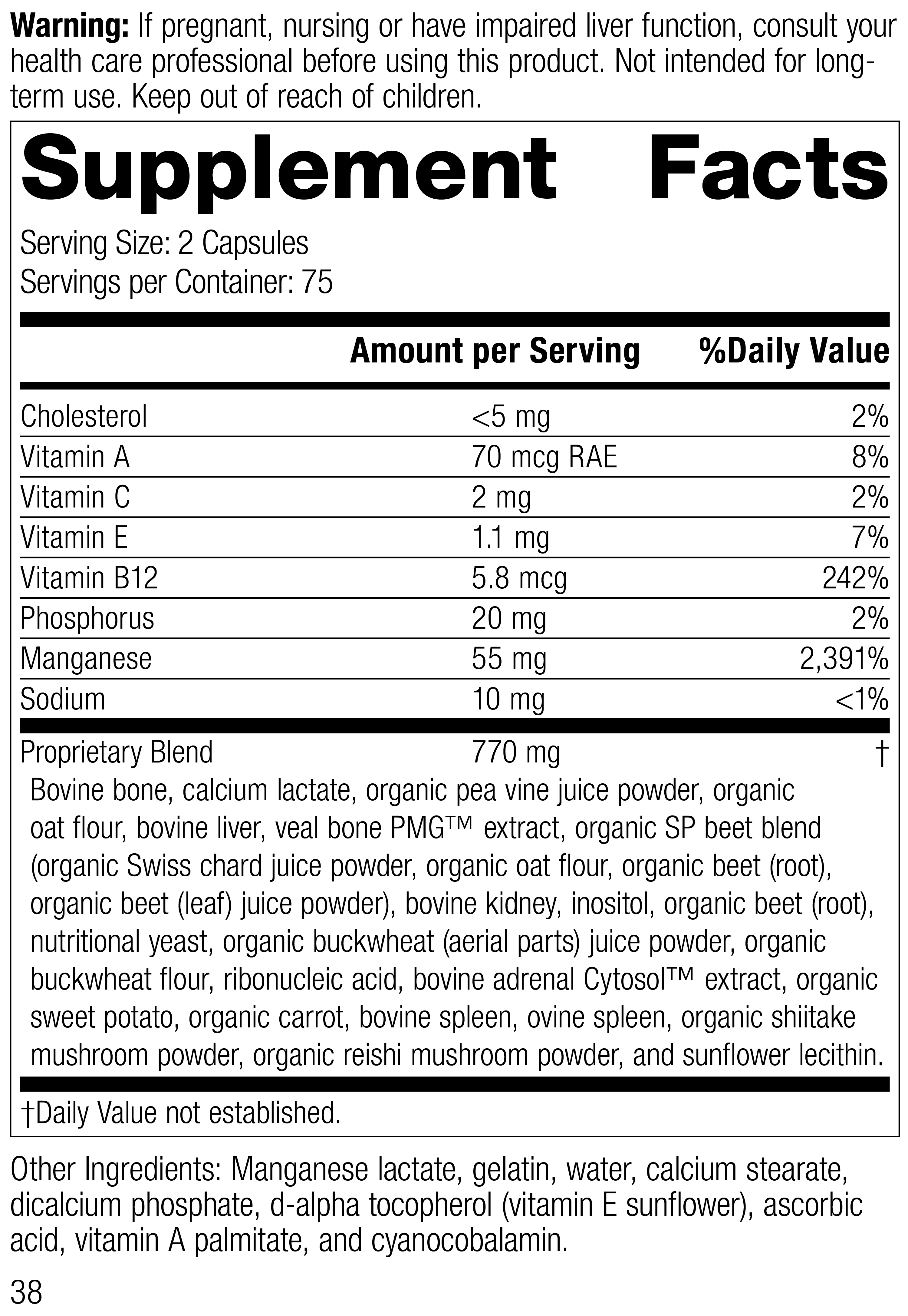 Ligaplex® I Supplement Facts