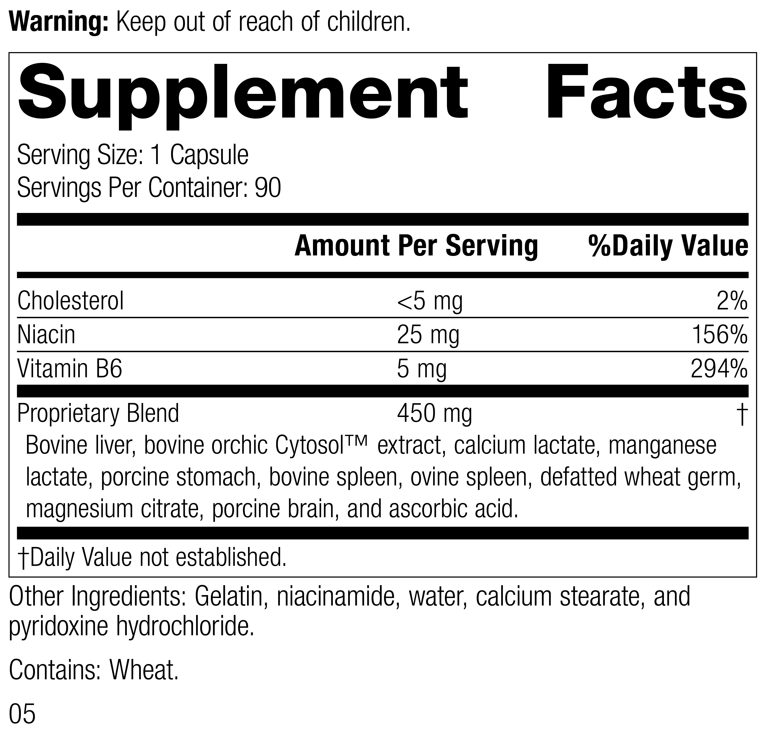 Orchex® Supplement Facts