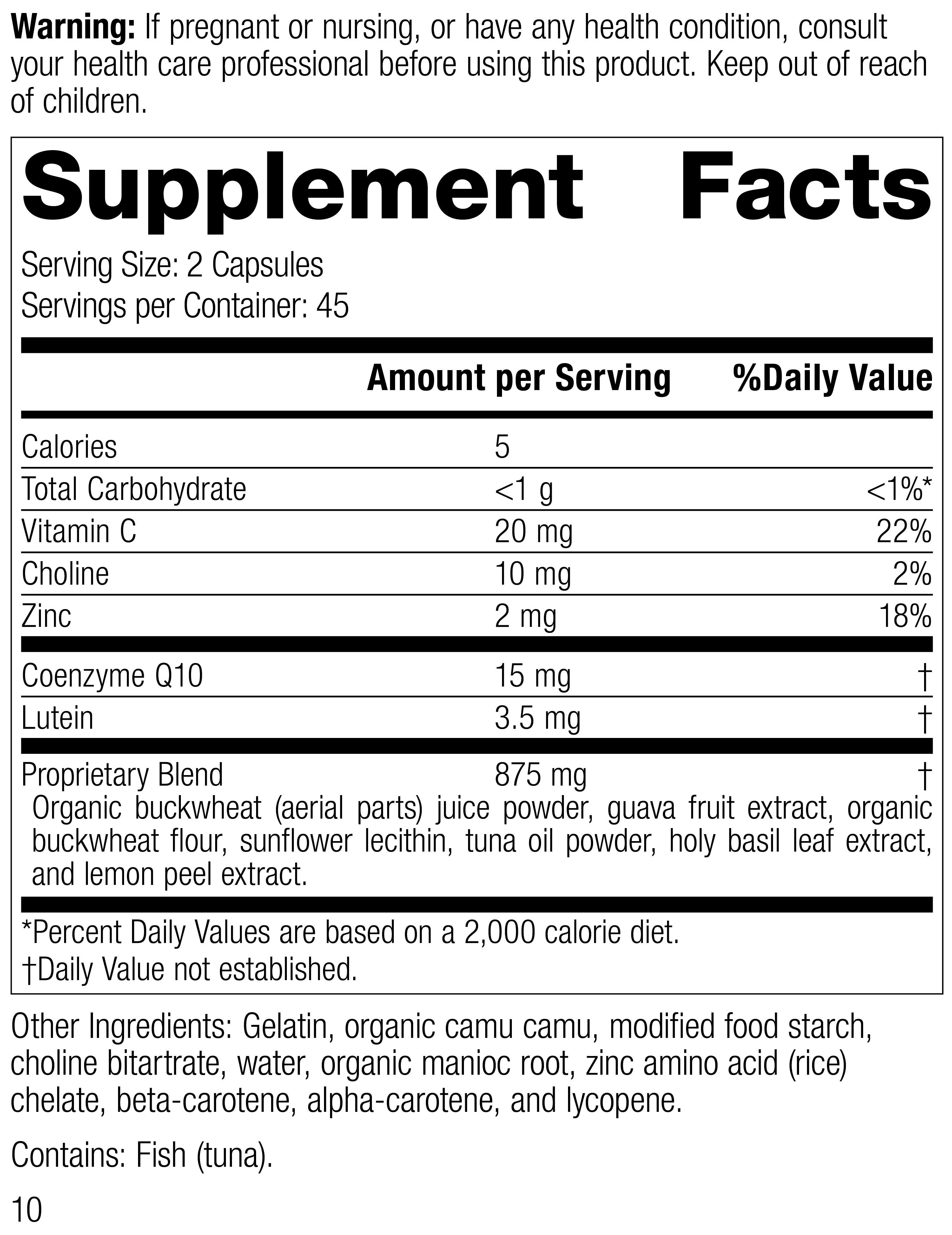 Regeneplex® Supplement Facts