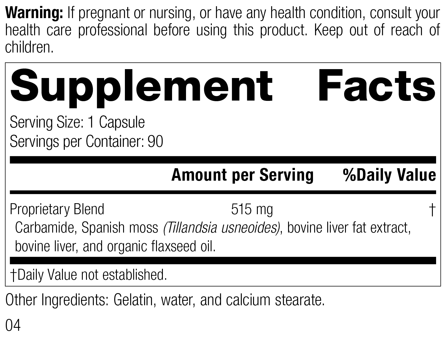 Super-EFF® Supplement Facts