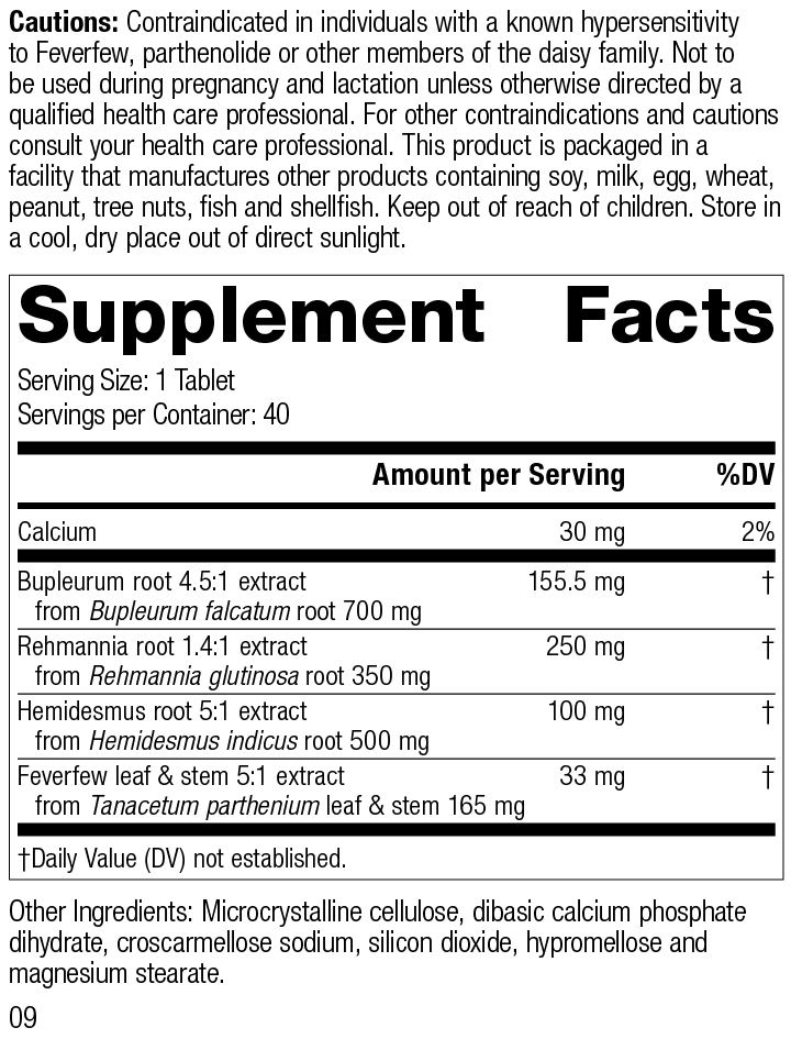 Rehmannia Complex Supplement Facts