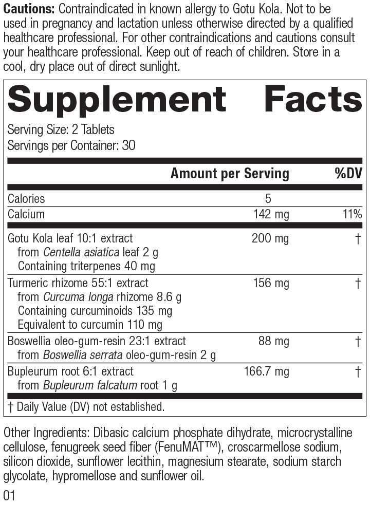 NeuroRegenex Supplement Facts