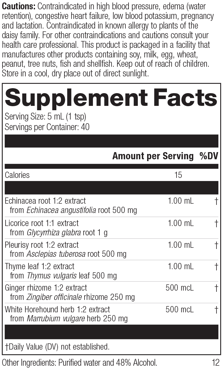 Broncafect Phytosynergist® Supplement Facts