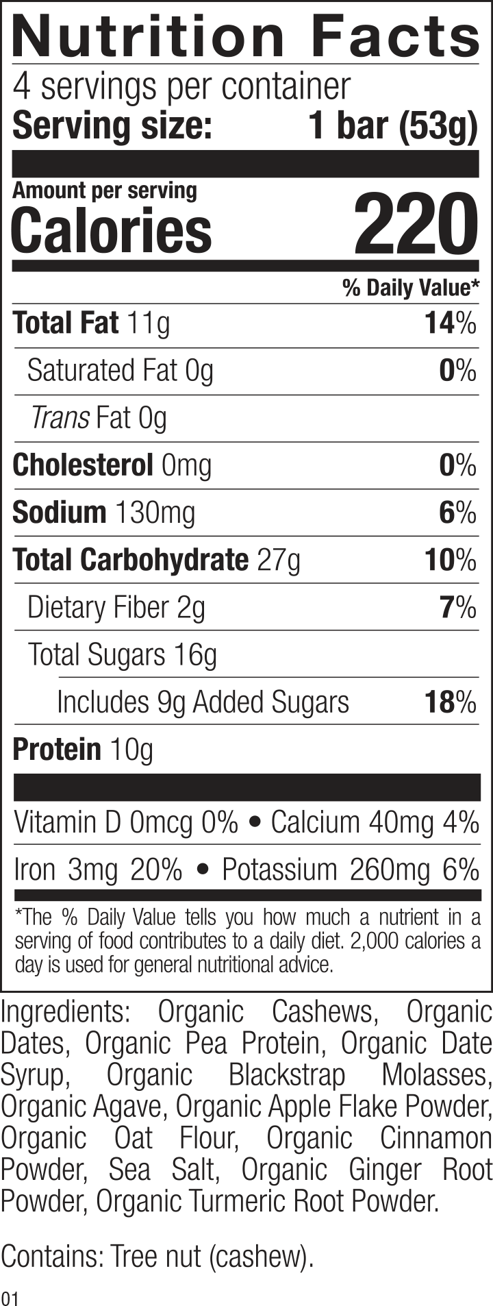 POSSIBLE® Snack Bar Supplement Facts