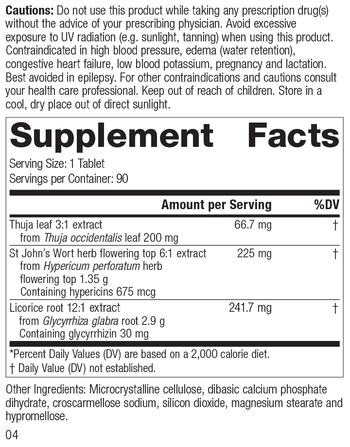 Viranon Supplement Facts