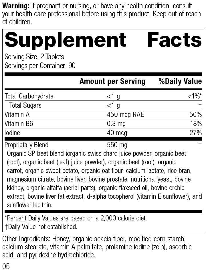 A-F Betafood® Supplement Facts